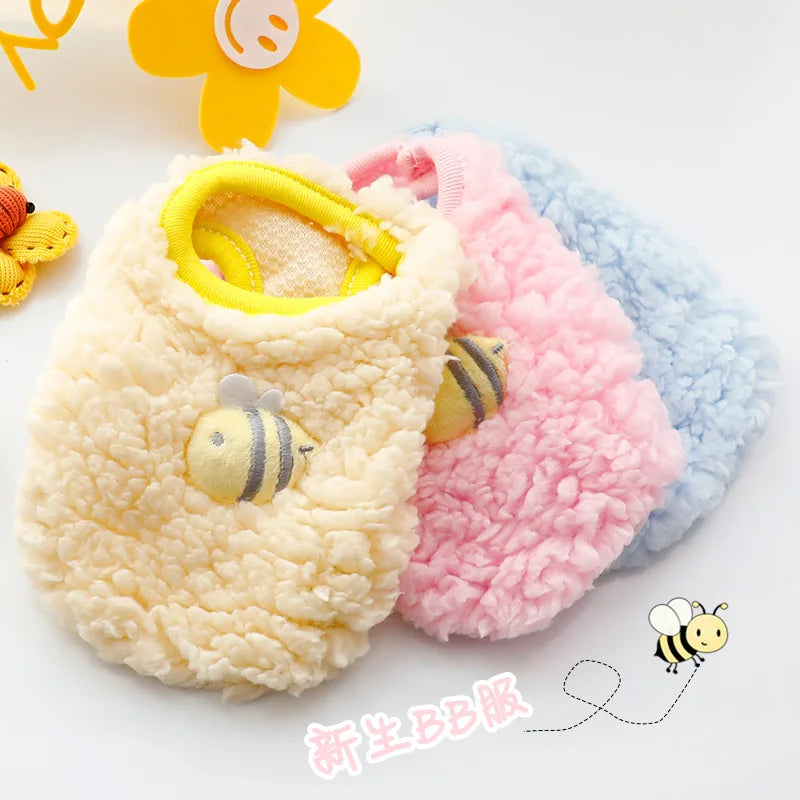 Newborn Cat Kitten Velvet Clothing Winter Warm Little Pet Sweater for Small Animals Bunny Pullovers Clothes Teacup Poodle XXXS - Play Paws Toys