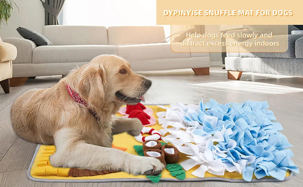 New Pet Sniffing Mat Dog Training Hidden Food Blanket Antiboredom Anti-Choking Sniffing Mat Slow Food Mat Pet Supplies Dog Toys