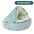 Autumn and Winter soft plush pet bed and pet bed Winter warm and cold plush comforter nest Shell cat nest semi-enclosed cat nest - Play Paws Toys