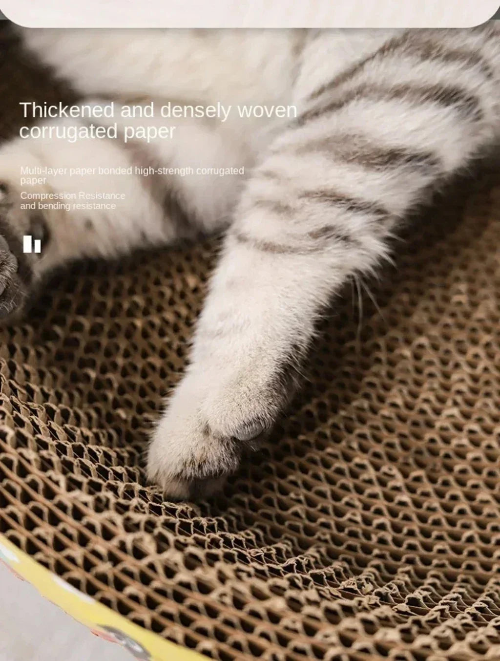 Cat Scratching Board Protect Furniture Grinding Claw Toys Oval Corrugated Paper Wear-resistant Cat Nest Cat Accessories - Play Paws Toys