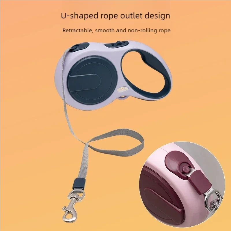 5m Dog Leash Strong Nylon Retractable Roulette Collar For Small Medium Large Dogs Cats Automatic Retractable Durable Pet Supplie