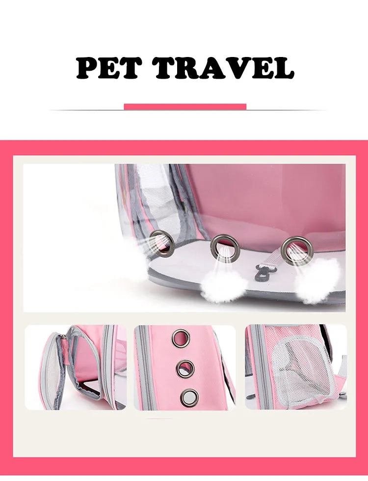 Cat Outing Bag Pet Extra Large Space Carrying Bag Cabin Aviation Box Cat Backpack Bag Side Opening - Play Paws Toys