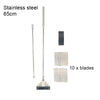 Aquarium Algae Remover Aluminum Alloy Stainless Steel Scraper Blade Fish Tank Glass Water Plant Grass Cleaning Tools Accessories