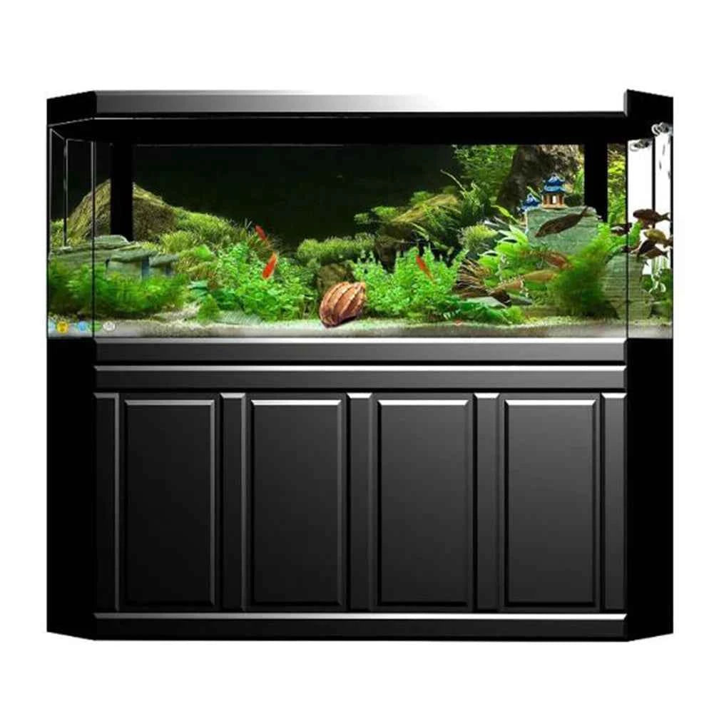 Aquarium Background Sticker Fish  Sticker Aquarium Fish  Seafloor Water Grass Background Decoration Painting PVC Sticker
