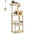 Cat Tree for Indoor Cats 5-Level Cat Tower for Large Cats with Large Hammock Sisal Covered Scratching Posts Cozy Condo Top Perch