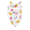 Sucado Dog Bandana Fruit Floral Spring Washable Soft Doggy Scarf Kerchief Summer Adjustable for Small Medium Large Dogs Pets