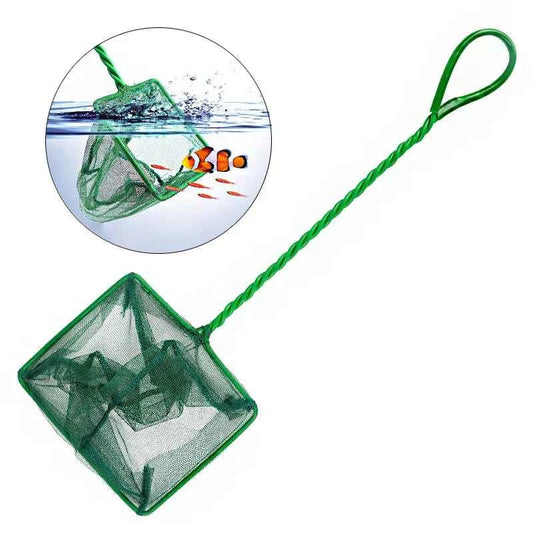 Portable Fish Net Long Handle Square Aquarium Accessories Fishbowl Landing Net Fishing Net Outdoors Crab Traps Fishing Tools