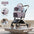 Detachable Pet Stroller Ultra-light Portable Outdoor Cat and Dog Stroller Aluminum Alloy Frame Four-wheel Shock Absorber - Play Paws Toys