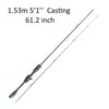 FISHINGFANS ORCA ULTRALIGHT UL SOLID TIP TAPERED HANDLE TROUT LAKE RIVER SPINNING CASTING FISHING ROD