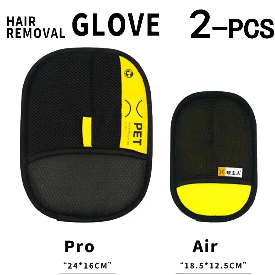 Animal hair glove Electrostatic gloves Two-way brush pet hair removal glove for cats dogs clothes furniture  electrostatic