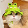 Cat Hat, Cute Flower Crochet Cat Hat Knitted Costume Headwear for Kitten Dog Puppy Pet Small Knit Cap Clothes Decoration