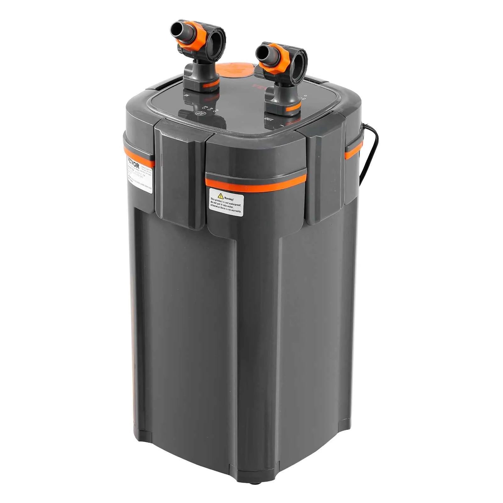 SucceBuy Aquarium Filter 264GPH 3-Stage Canister Filter Ultra-Quiet Internal Aquarium Filter with UV Protection for Fish Tanks