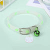 Cat Collar Glow in the Dark Footprint Cute Charms Adjustable Luminous Pet Collar for Kitten Chihuahua Night Walking Camping
