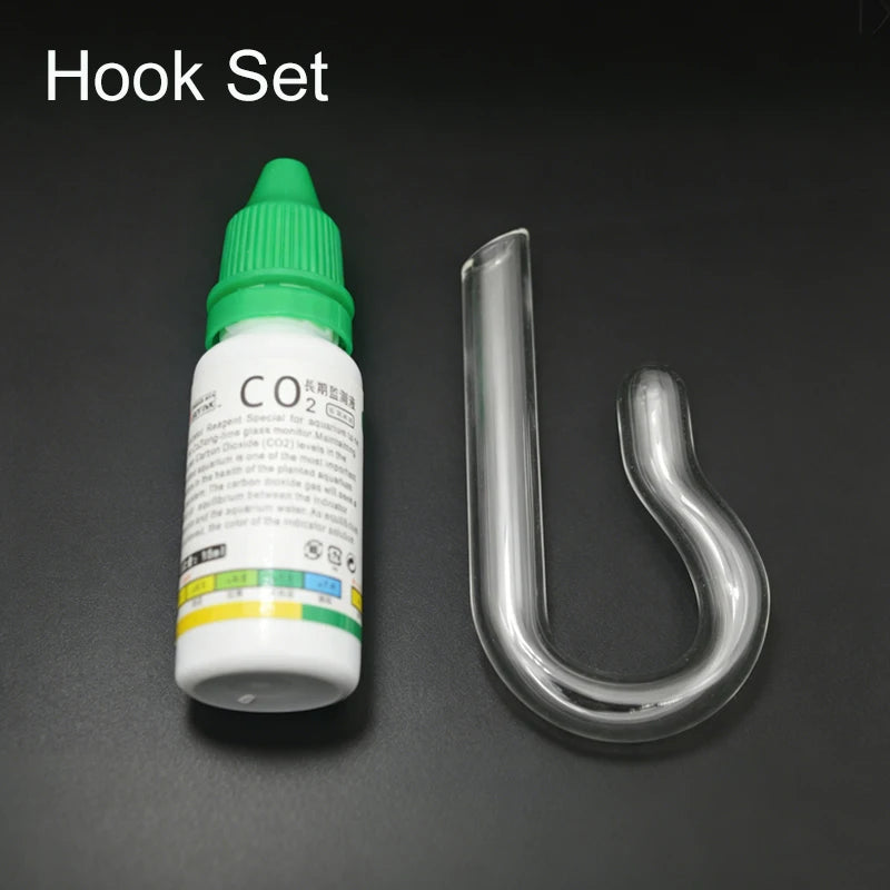 Aquarium CO2 Indicator DIY Fish Tank Glass Liquid Tester Monitor Plants Grass CO2 System Concentration Drop Checker Kit 15ml