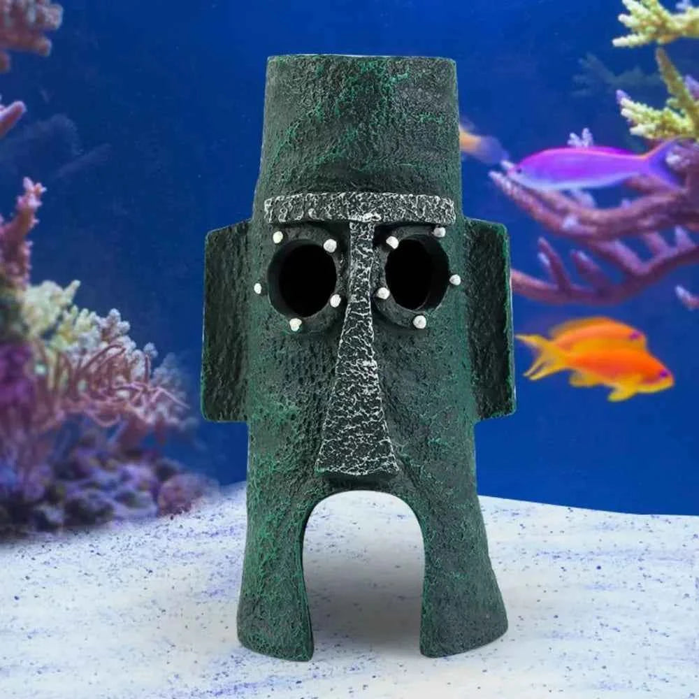 Cute Aquarium Resin Decoration Castle Pineapple Dining Room Dodge House Aquarium Small Ornament Fish Tank Accessories Decoration
