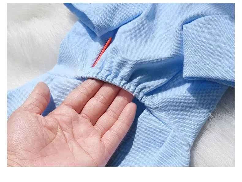 Cute Dog Polo Dresses for Small Dogs Girl, Puppy Skirt with Pleated Hem Sundress Costume Spring Summer Dog Clothes Pet Apparel