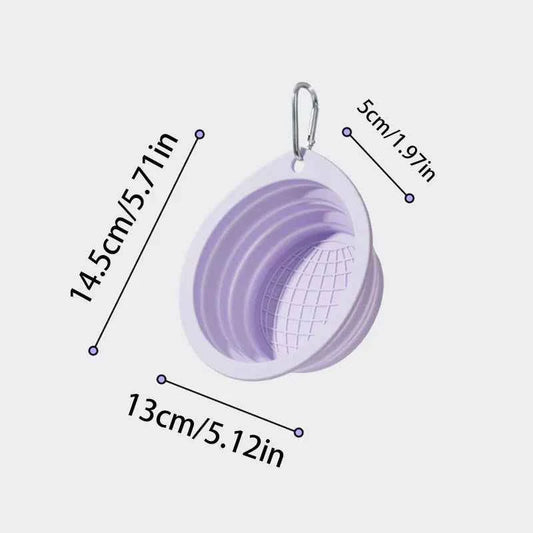 Pet Collapsible Bowl Portable Travel Dog Cat Water Food Bowl Foldable Outdoor Walking Feeding Bowl Lightweight Puppy Kitten
