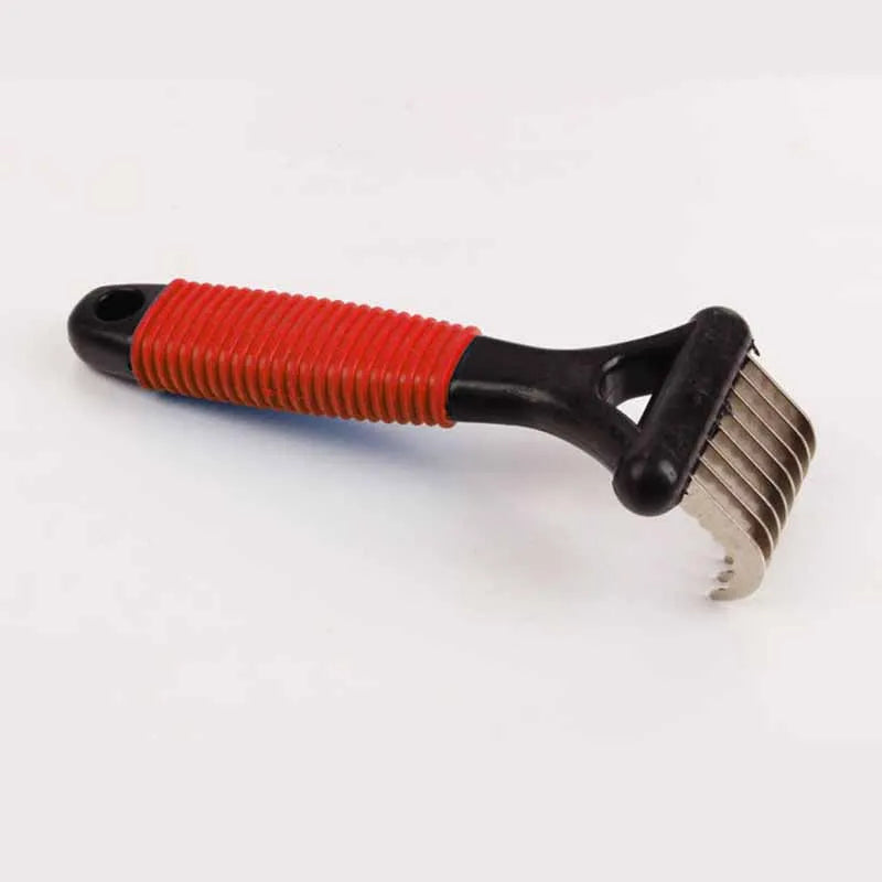 Pet Open Knot Comb Dematting Razor Rake Brush Dog Comb Grooming Tools Removes Knots Matted Fur & Tangles Gently For Dogs & Cats
