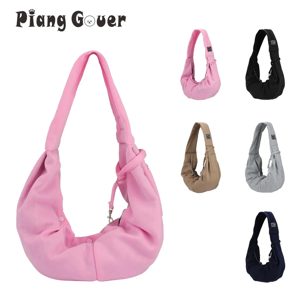 Portable Pet Shoulder Bag Phone Pocket Outdoor Carrier Dog Cat Bag Puppy Kitten Travel Handbag