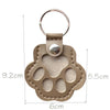 Pet Hair Memorial Keychain PU Leather Keepsake Locket for Cat Dog Fur Pet Hair Storage Pendant Handbag Hanging Accessories