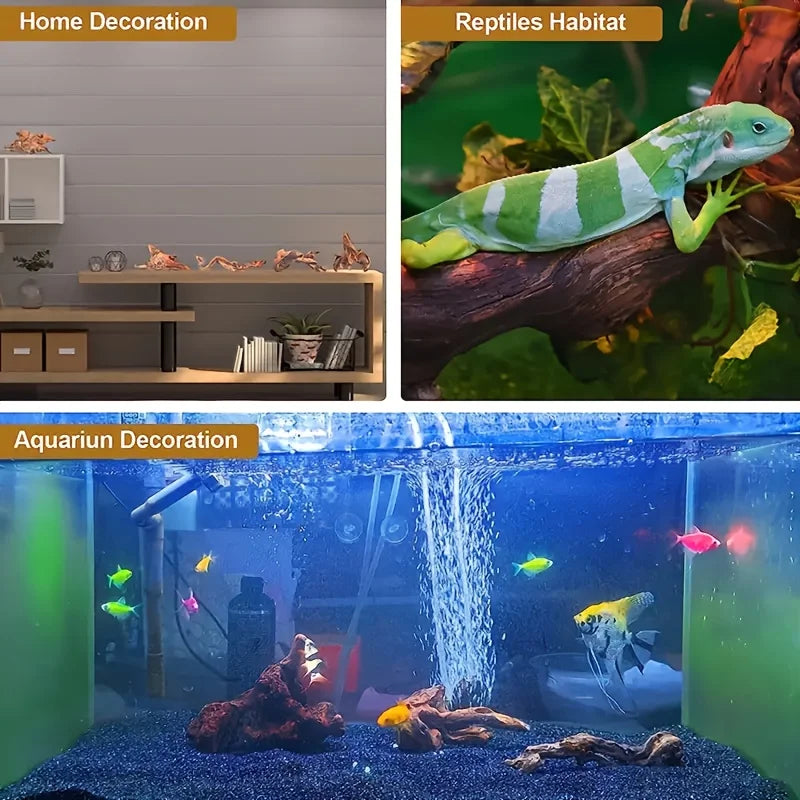 Natural Tree Trunk Aquarium Decoration Sunken Wood Landscaping Ornaments Decor Fish Tank Ornament Different Shape
