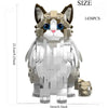 1438-Piece Jumbo Cat Building Set   Creative Animal Model Kit for Teens & Adults, Premium Collector's Gift with Color Box