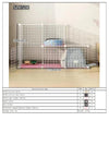 Cat Cage for Home Use, Indoor Pet Cat Large Space, Luxurious Small Cat House, Three-Story Multi-Cat Portable Assembly Empty Cage - Play Paws Toys