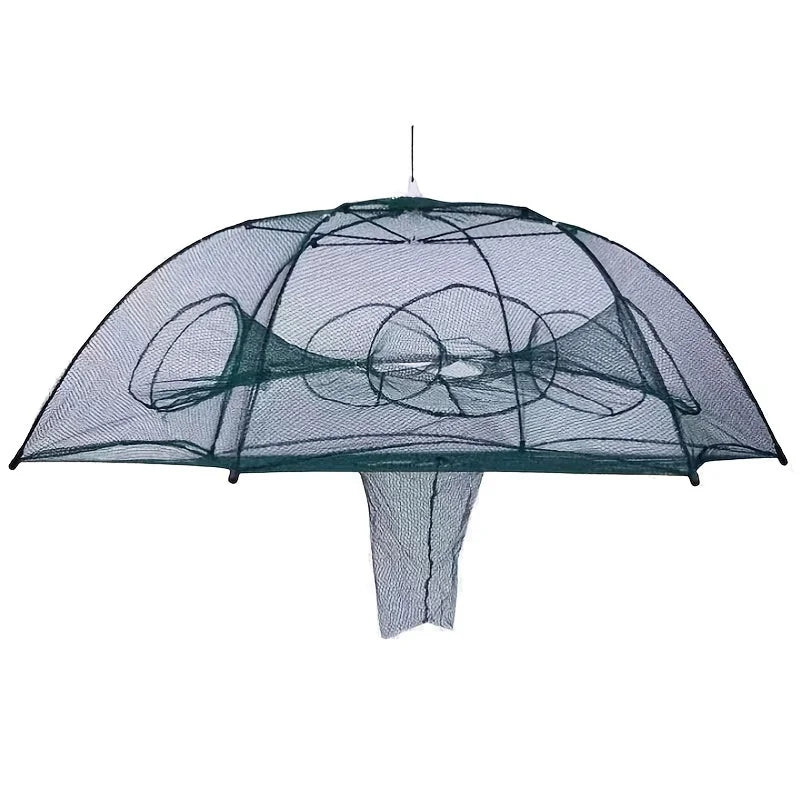 Upgrade Your Fishing Game with this Portable Foldable Hexagonal Fishing Net - Perfect for Catching Shrimp and More!