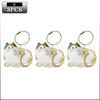 Cat Fur Memorial Charm Resin Keepsake Capsule for Pet Hair Portable Keychain Pendant for Hair Rainbow Bridge Pendant