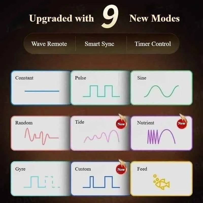 Jebao Jecod GMP Bluetooth APP Wave Maker Pump Aquarium Powerhead U.S. Warehouse Tax Free Fast Shipping