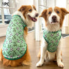 L-7XL  Dog Vest Cute Print Breathable Thin T-Shirt For Medium Large Dog Fashion Vest Large Dog Golden Retriever Clothes