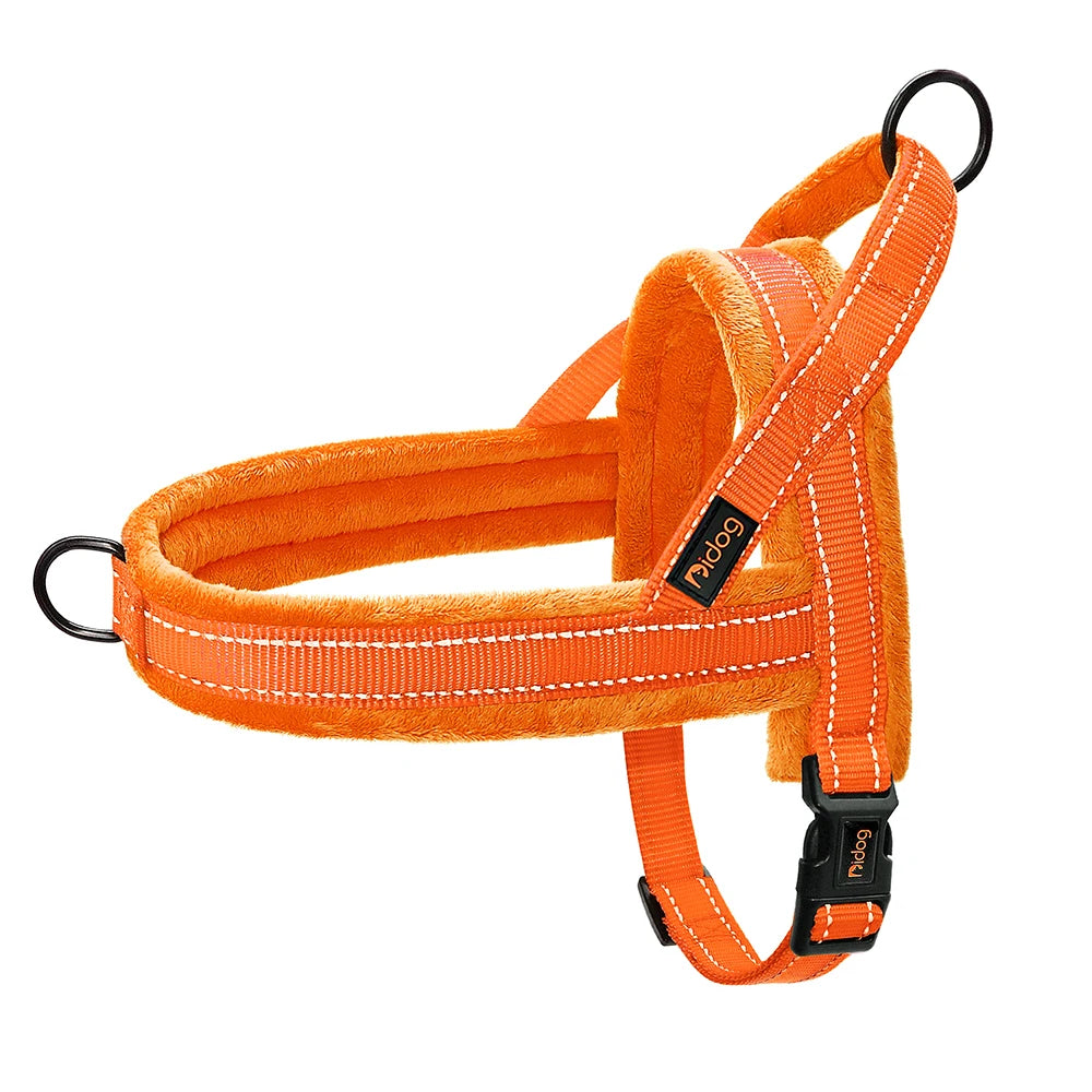 Warm Dog Harness Vest Winter Dog Harnesses Soft Padded Pet Training Harnesses Vests Adjustable For Small Large Dogs Bulldog Pug