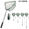 Triangle Fishing Landing Net with Telescoping Pole Handle Easy Catching or Releasing Fishing net for Fly Trout Carp Course Sea