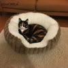 Jumbo Soft Warm Cat Bed - Plush Cozy Puppy Sofa with Backrest, Washable Non-Slip, Polyester Pet Bed for Kittens & Small Dog - Play Paws Toys