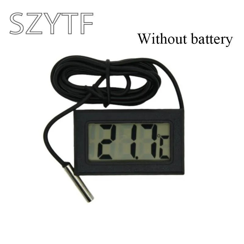 Mini Convenient Digital LCD Thermometer Sensor Hygrometer Gauge Refrigerator Aquarium Monitoring Display Humidity Detector