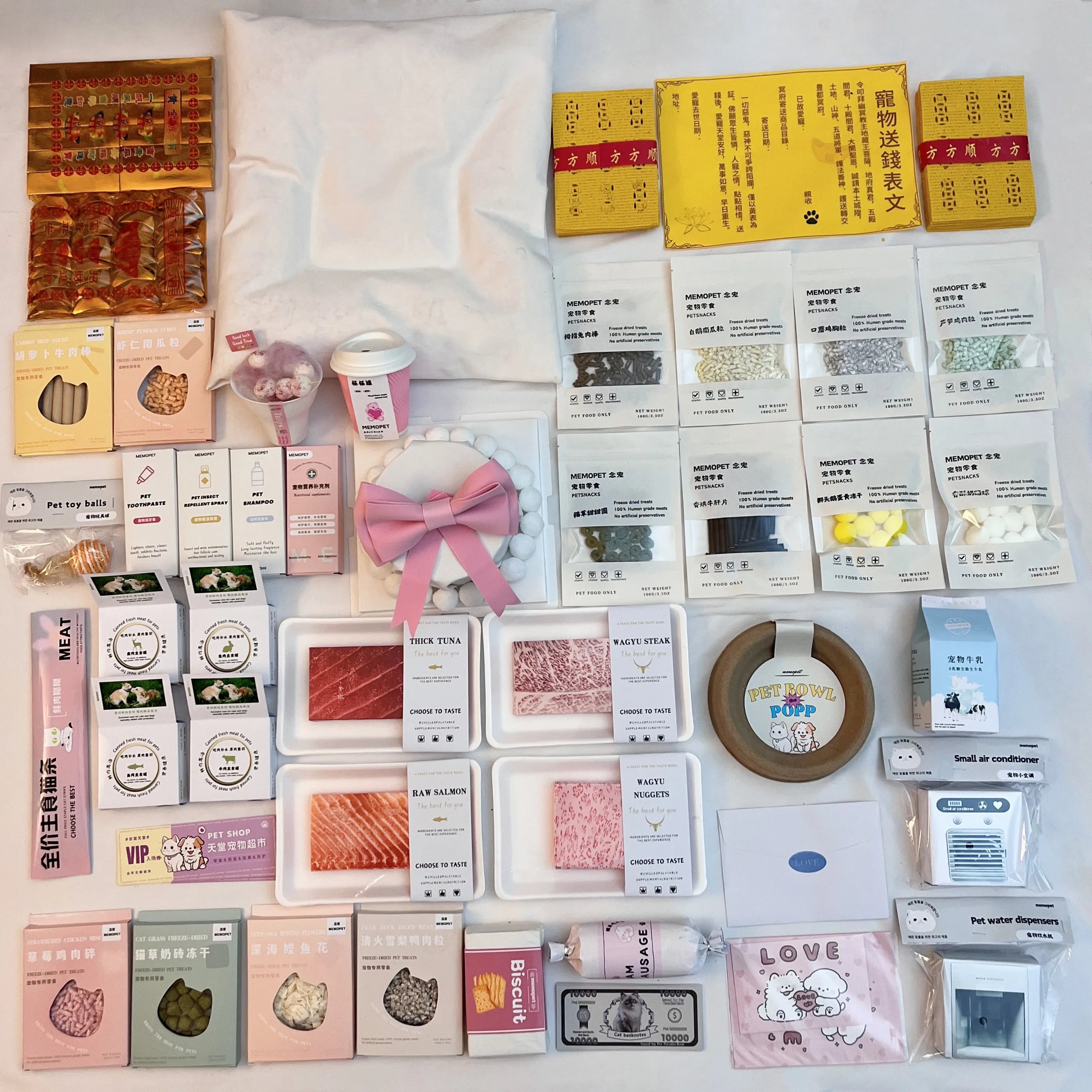 Heartfelt Pet Memorial Funeral Set for Dog Cat Paper Money Joss Paper Burning Tribute Offering Mourning Loss Remembrance Gift