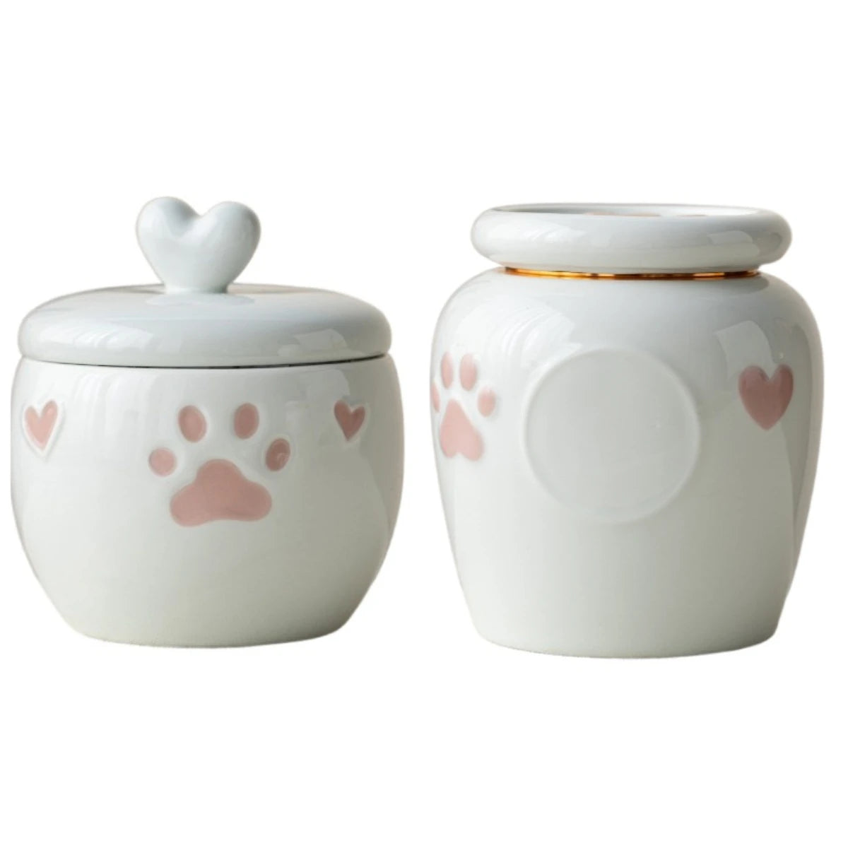 Moisture-Proof Sealed Pet Urn for Ashes - Custom Engraved Memorial Keepsake for Small Dogs and Cats, Forever in Heart