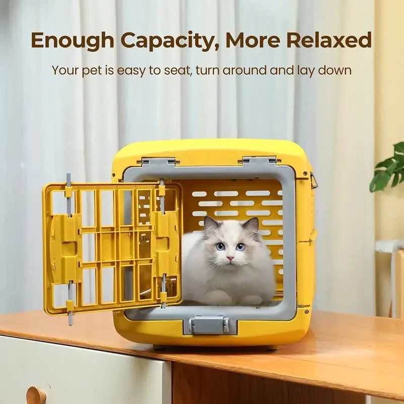 Portable Pp Material Outdoor Pet Cage, Foldable Durable PetTravel Carriers Dog Cage Large Cat Carrier Hard - Play Paws Toys