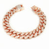 Luxury Cuban Link Cat Necklace Jewelry Rhinestone Collar Cat Gold Chain Kitten Wedding Prom Costume Accessories for Cats Puppy