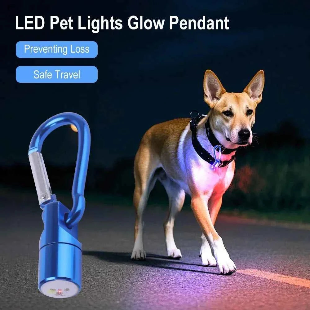 1pc LED Light Up Dog Tag for Night Glowing Pet Collar Accessories Pendant Flashing Collars Dog Luminous Necklace Puppy