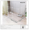 Pet Splicing Fence with Detachable Iron Mesh Gate, Isolation Barrier, Anti-Escape Gate, Indoor Fence, Easy to Assemble, Portable Cage - Play Paws Toys