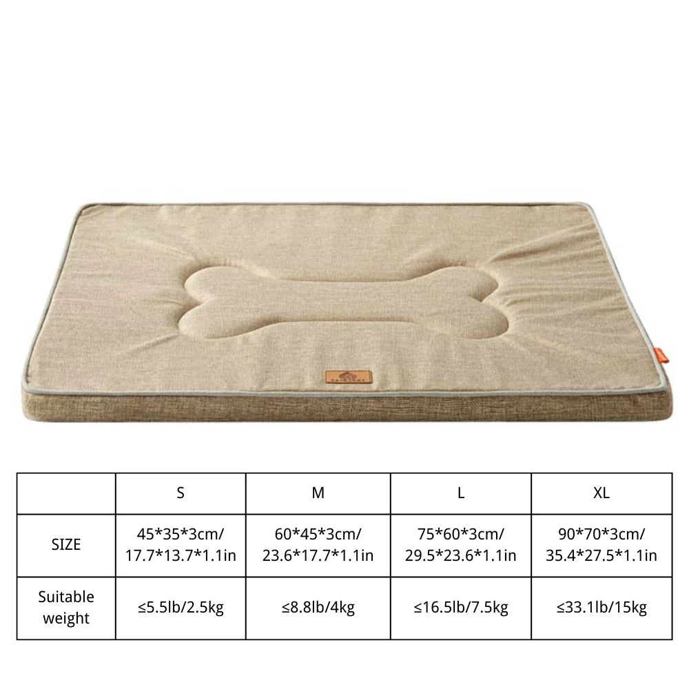 Winter Washable Dog Bed Reversible Dog Crate Pad Soft Fluffy Pet Kennel Beds Dog Sleeping Mattress for Large Medium Small Dogs