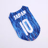 Sport Team Dog Vest Mesh Fabric Thin Style Cool Breathig Dog Vests Teddy Pug Golden Retriever Shiba Clothing Cat Dog Pet Clothes