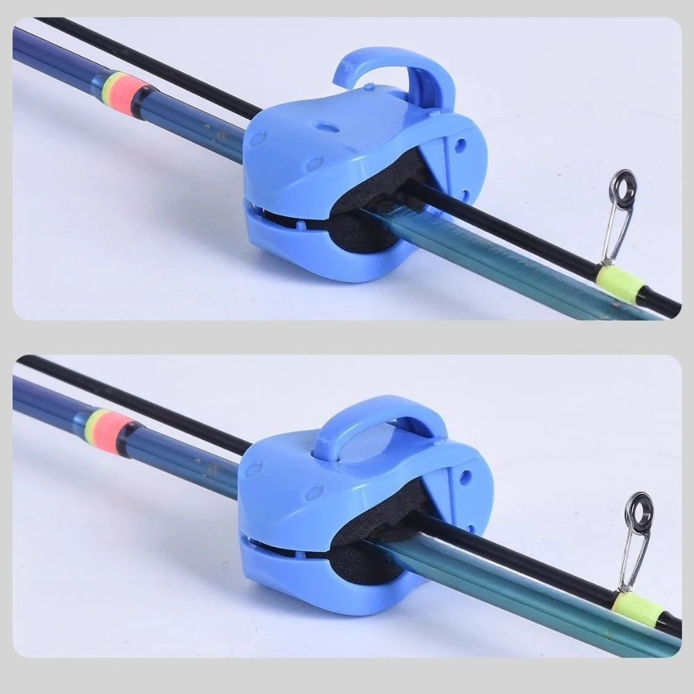 6 Pieces Lure Rod Storage Rack Multi-function Rod Holder Rod Clip Fishing Rod Strap & Fastener Secure Grip Tackle Organizer