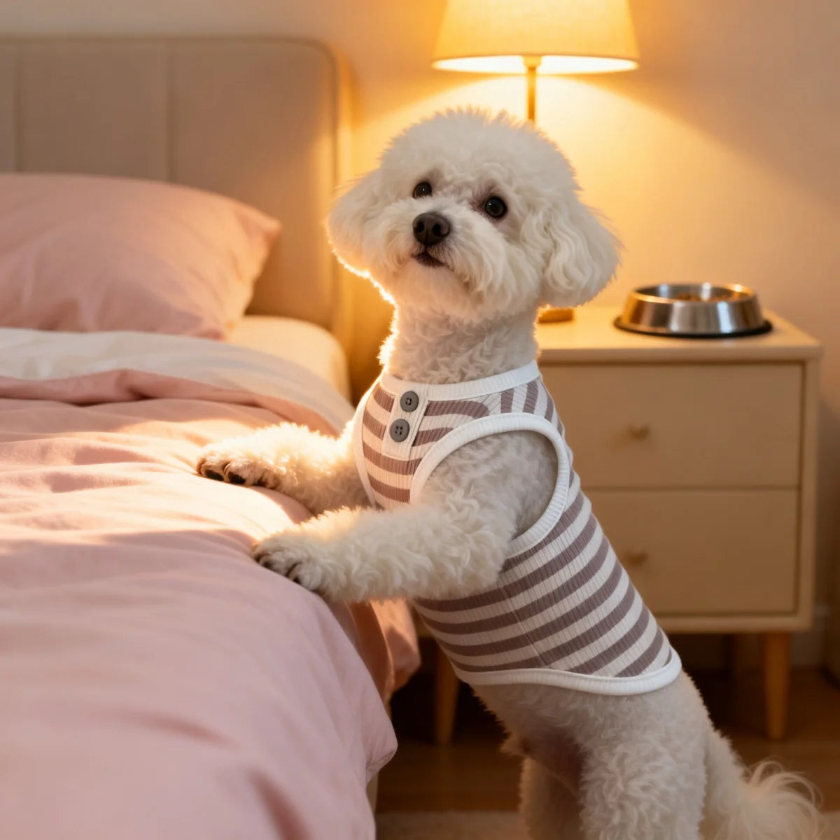 Pet Dog Vest Summer Cool Dog Shirt Cute Striped Puppy Clothes Breathable Cat Vest Bulldog Chihuahua Dog Clothes Pet Shirt