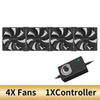 12cm High Speed Large Air Volume 3000 RPM Btc Mining Machine Workstation Cabinet 12v Fan Server Case Cooling System Fan Kit