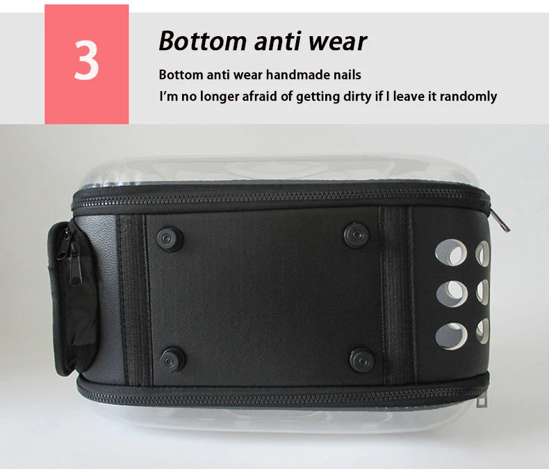 Pet Shoulder Bag Cat Carrier Outdoor Travel Breathable Handbag Puppy & Kitten Capsule Transparent Portable Shoulder Strap Bag - Play Paws Toys