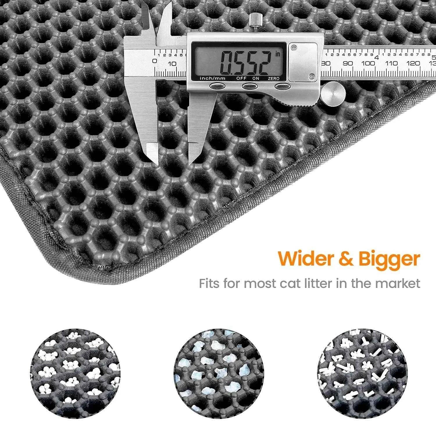 Cat Litter Mat Double Layer Pet Litter Box Waterproof Pet Mat Non-slip Sand Cat Pad Washable Bed Mat Clean Pad Products