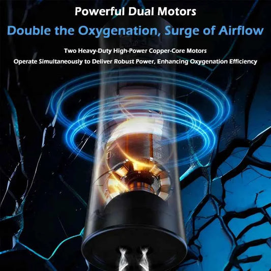 Aquarium Fish Tank Oxygen Pump Charging Dual-Purpose Air Pump Usb Lithium Battery Household Portable Fishing Mute Outdoor