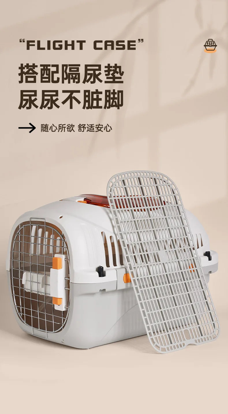 New pet aviation case, convenient, breathable, suitable for outdoor travel, cage for cats and dogs, and pet only - Play Paws Toys